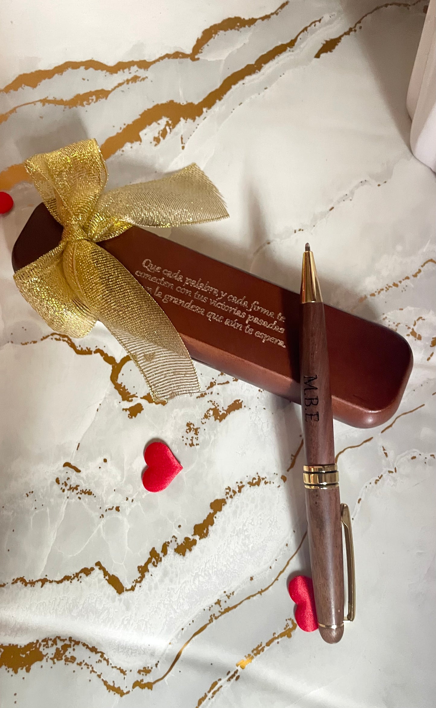 Boligrafo con estuche de Madera