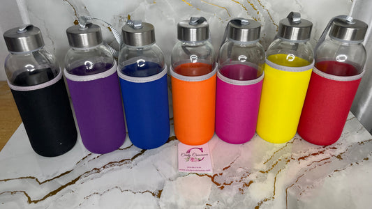 Botella con funda
